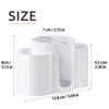 3-in-1 Cotton Pad & Makeup Organizer with Swab, Toothpick, Floss, & Puff Storage