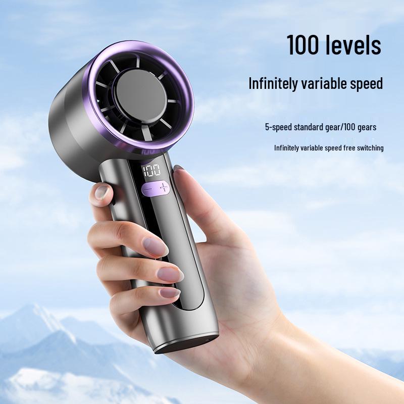 USB Rechargeable Portable Handheld Desktop Fan & Phone Holder for Outdoor Camping