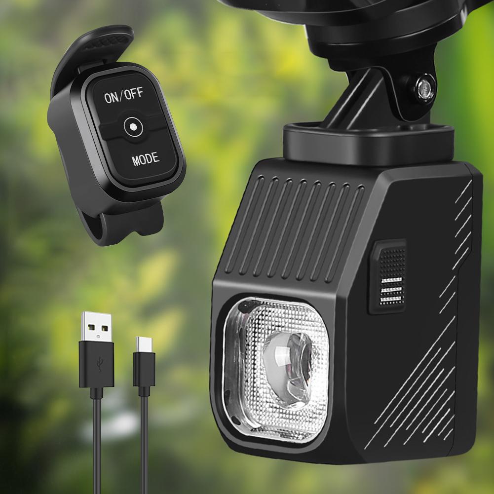 LED Bicycle Hanging Light with Cut-off Line Beam Cycling Flashlight Remote Control High Brightness Bike Light for Night Riding