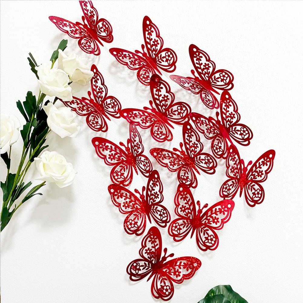 

Fridge Holidays Butterfly Wall Stickers Stickers 12pcs 6CM