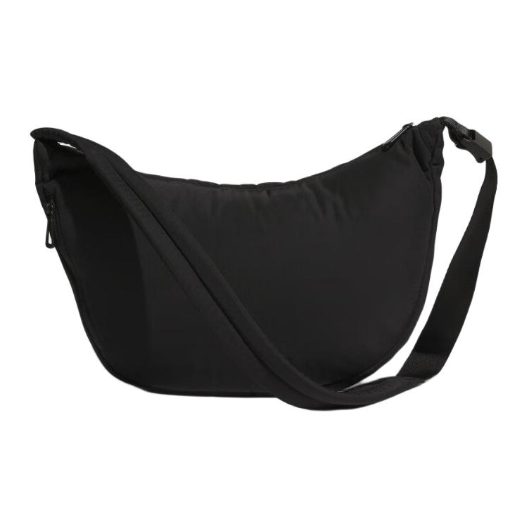 New Adidas Recycled Polyester Shoulder Bag Women's Black JF0732