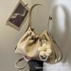 Versatile niche texture cloud drawstring bucket bag women's 2025 new high-end fashion foreign style shoulder messenger bag