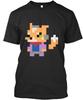 Blue Pixel Fox TTshirt Made In the USA Size S To 5XL