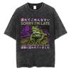 Ich will einen perfekten Körper Ich will eine perfekte Seele T-Shirt Lustige Capybara im japanischen Stil Vintage-gewaschenes T-Shirt Herren Oversized T-Shirts Oberteile