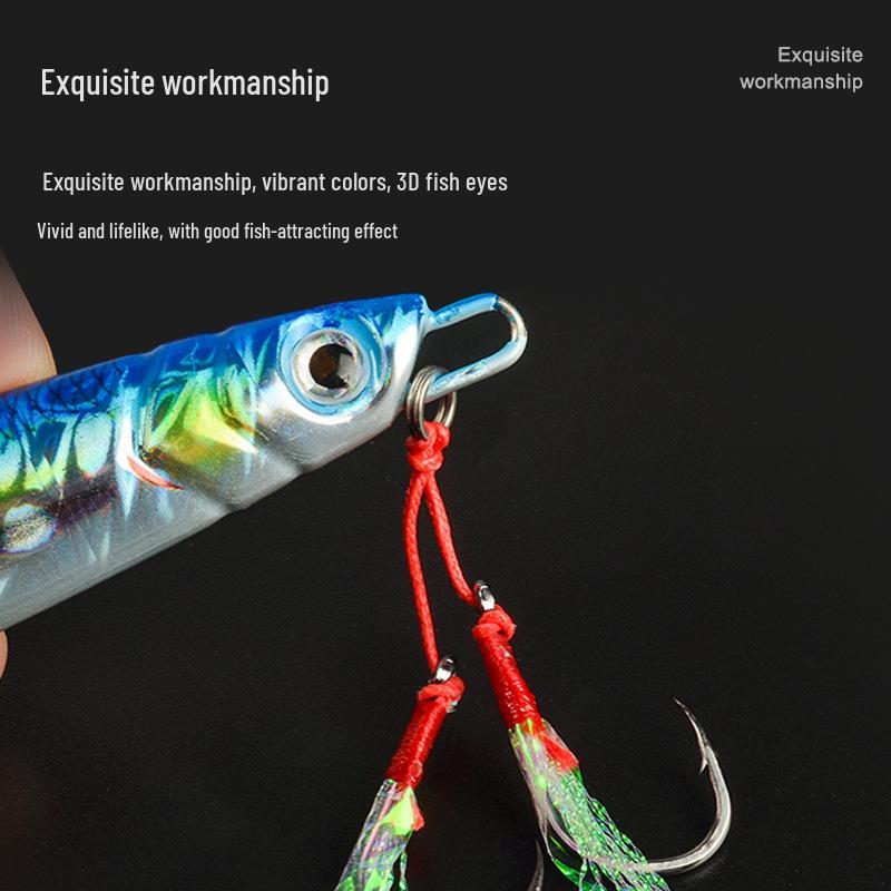 3D Printed Bionic Fish Lure - Iron Plate, Sea Fishing, Deep Sea, 60g & 120g Options