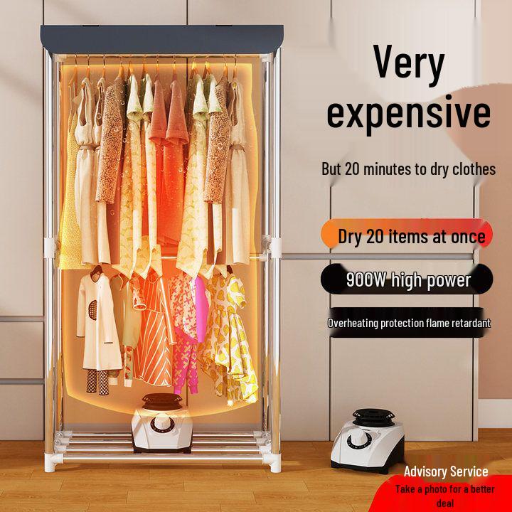 Thickened Steel Pipe Cloth Wardrobe for Bedroom or Dorm Storage, Winter Style