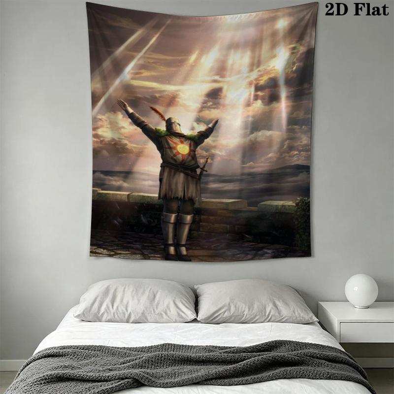 Dark Soul Wall Tapestry Aesthetic Wall Hanging Printed Fabric Blanket Decorative Tapestries for Bedroom Living Room Home Decor
