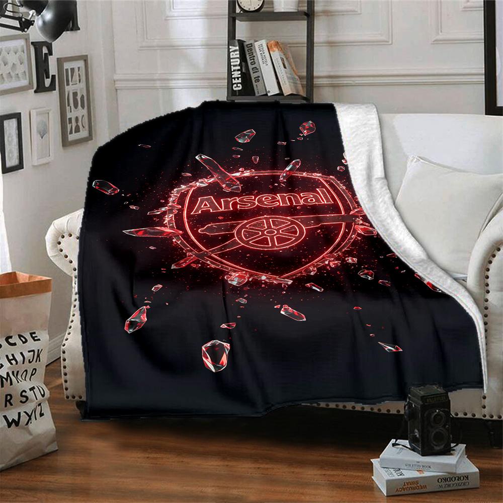 Arsenal Blanket Warmthful Decor Suitable for Sofa Bed Office All-Season Use Digital Print Gift for Travel Home Birthdays