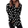 Spring And Autumn Women's Round Neck Tops Casual Fashion Print Long Sleeve O-Neck Pullover Top Blouse Women's Clothing