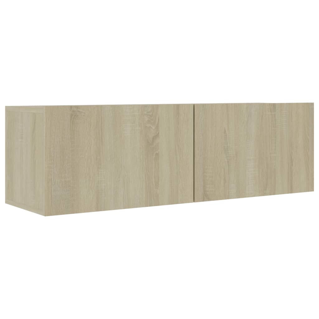 5 Piece TV Cabinet Set In Sonoma Oak Effect Particle Board