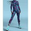 3D Digital Printing Stage Performance Costumes Adults Halloween Events Carnival Theme Party Cosplay Outfit Pretend Game Jumpsuit