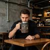 Kaffeebecher aus Kunstharz mit Steintextur und gotischem Design, originelles Trinkgefäß für Wasser, Bier und Tee, einzigartiges Geschenk für Fantasy- und Dark-Art-Fans