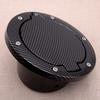 Carbon Fiber Style Fuel Tank Cover Door Gas Filler Cap Fit for Jeep Wrangler JK 2007-2017