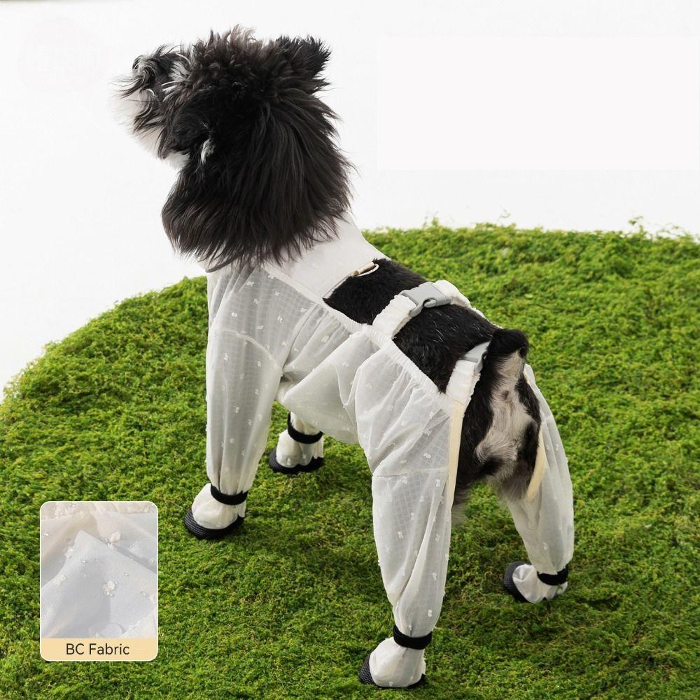 Full Leg Protection Pet Strolling Going Out Pants Dog Jumpsuit Shoes  Spring Summer