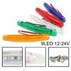 Multicolor Waterproof 9 LED Side Warning Light Truck Trailer Bus Van Lorry Width Lamp Signal Marker Bulb Lamp 12V 24V Accessorie