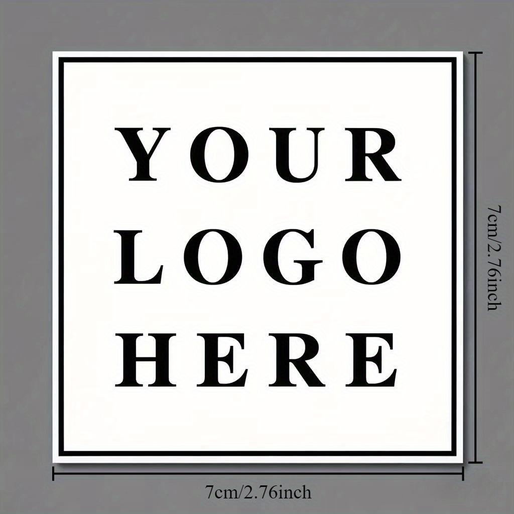 Custom Logo Design Sticker - Personalized Adhesive Label for Business Branding Product Packaging Customizable Decal