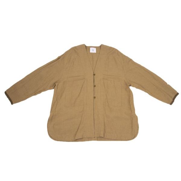 [Used] IENA LA BOUCLE Linen Rayon Round Hem Jacket Beige M [Ladies]