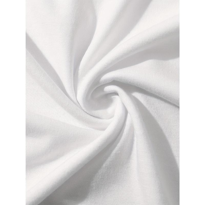 European sizes Letters Print Tops Men's T-shirt, Summer Trendy Casual Short Sleeve Tees, Outdoor Sports Clothing, Big & Tall Guys, Leisurewear