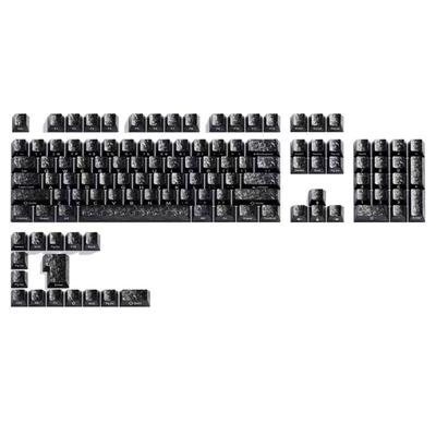 Einzigartige Carbonfaser-Textur Tastenkappen 119 Tasten Vollständiges Set für Mechanische Tastaturen Moderner Look und Ergonomisches Gefühl