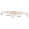 Bed Frame White 140 x 200 cm Solid Pine Wood