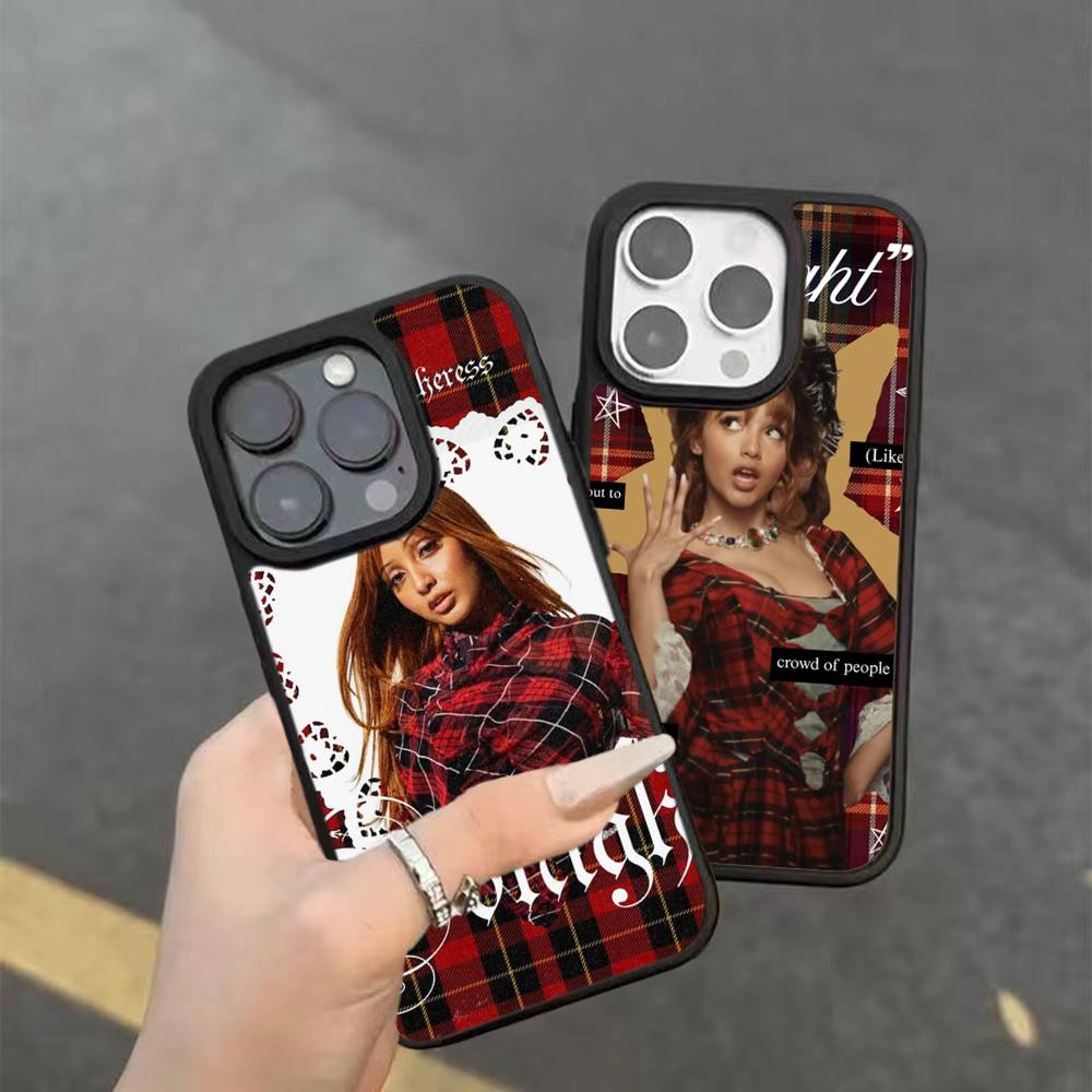 Singer Pinkpantheress Phone Case Wireless Charging PC+TPU For IPhone 11 12 13 14 15 16 17 Pro Max Plus Case