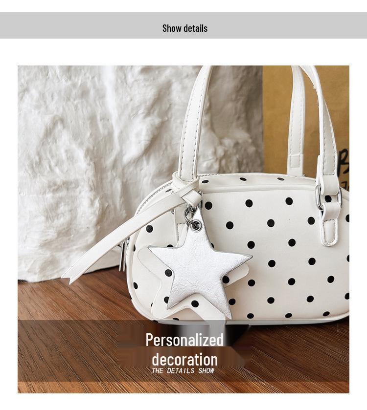 Elegant Polka Dot Shoulder Bag for Women – Stylish, Versatile, Handheld & Crossbody Design