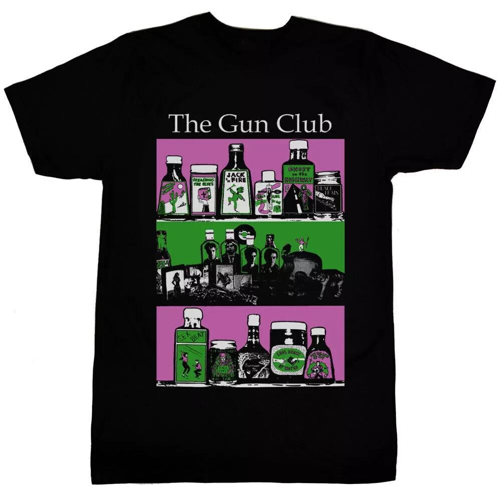 The Gun Club Band Heavy Cotton Black T Shirt Unisex Full Size Unisex T-Shirt M