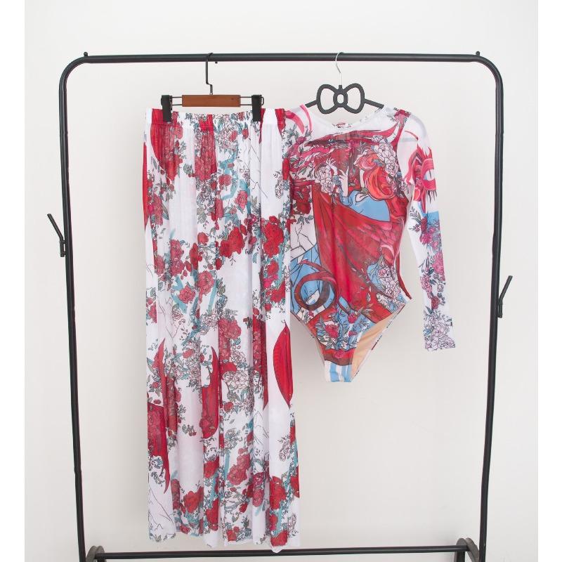 One-piece swimsuit women's two-piece set new swimsuit sun protection