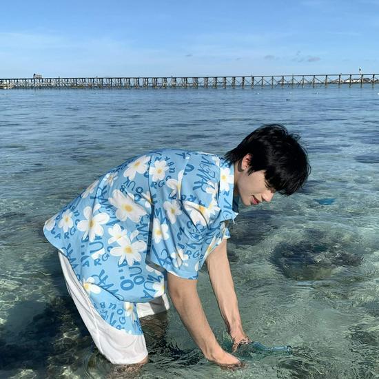 Herren Geometrisches 3D-Druck Kurzarm Freizeitshirt