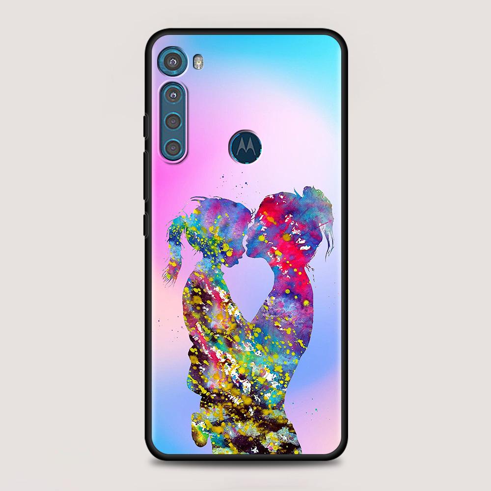 Carcasă pentru MOTOROLA One Fusion pentru Moto G10 G9 G8 Plus Play Power One G20 G30 G40 G50 G60 Edge 20, model Super Mom, bebeluș, fată și băiat