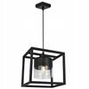 Loft Hanging Lamp, Modern Cage, Glass Lampshade