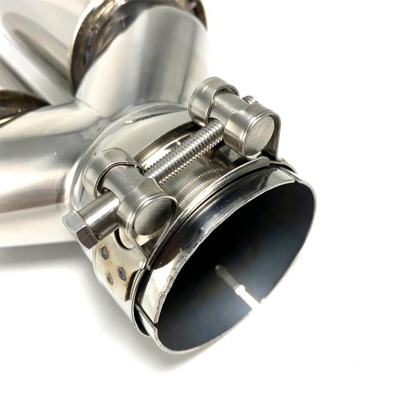 1 Piece Stainless Steel Single Layer Exhaust Tip 63mm Inlet Straight Cut 89mm Outlet Muffler Tail Pipe End Tip