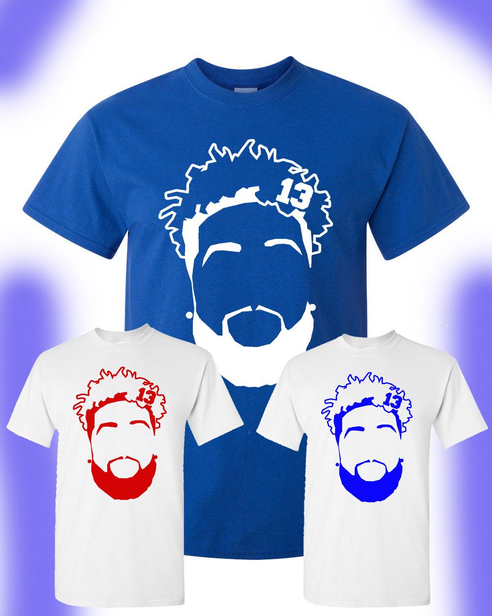 Odell Beckham Jr T-shirt NY Giants 13 Football The Catch S