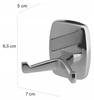 Double wall coat rack Oregon chrome
