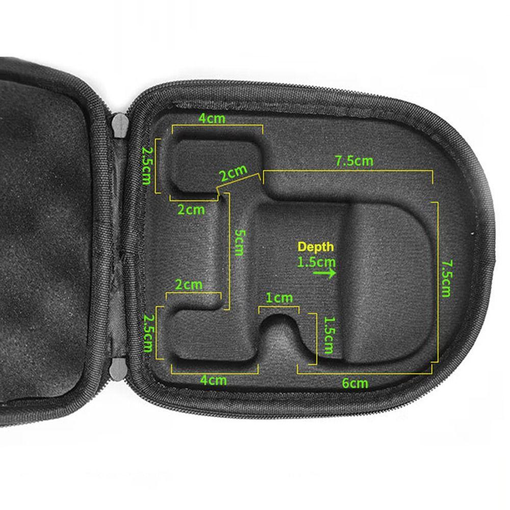 Waterproof Fishing Reel Bag Water Resistant Built-in Anti-Pressure Sponge Baitcasting Wheel Bag Hard EVA Protective Case Outdoor