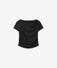 BASIKA Drape Short Sleeve T-Shirt (Black)