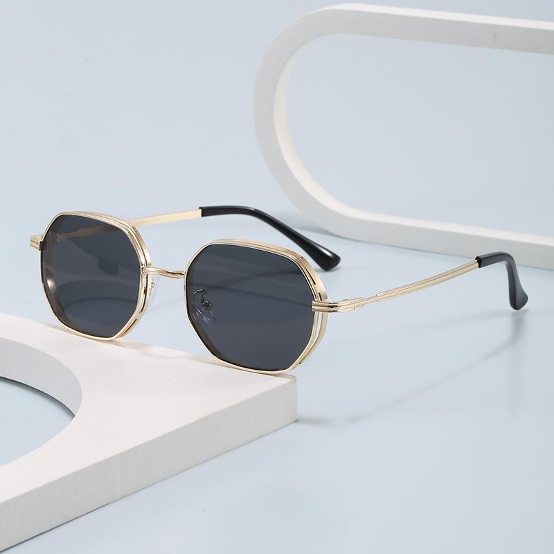 Sunglasses Women'S Advanced Sense Uv Protection Big Face Thin Sunglasses Sun Protection Retro Fashion