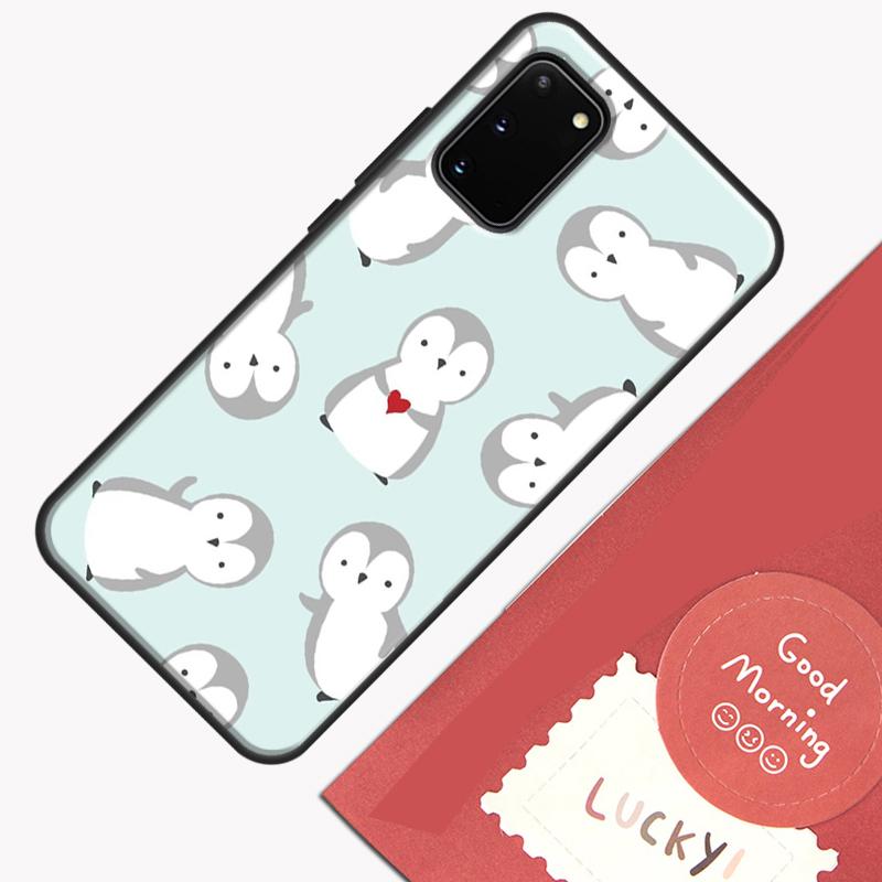 Cute Penguin Pattern Phone Case For Samsung Galaxy S26 S25 Ultra S20 S21 S22 S23 S24 S10 Plus S25 FE Cover Shell