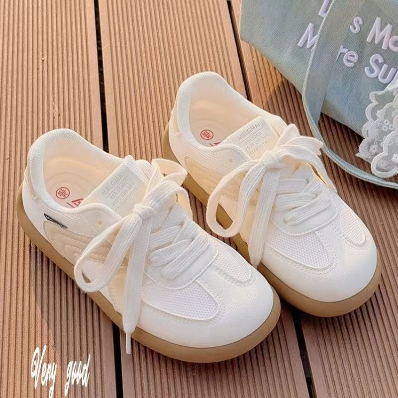 Niche Original Versatile Little White Shoes Women's New Round Head German Training Shoes Breathable Mesh Casual Sports Shoes