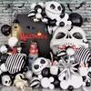 Halloween Balloon Set, Spider Eye Balloon Chain Set, Holiday Party Supplies Balloon Decoration