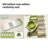 7pcs of stainless steel multifunctional vegetable slicer and grater suit, interchangeable blades, manual kitchen gadget kit