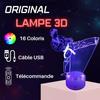 Lampe De Chevet 3D - LED - Taekwondo - Multicolore - Tactile - Télécommande