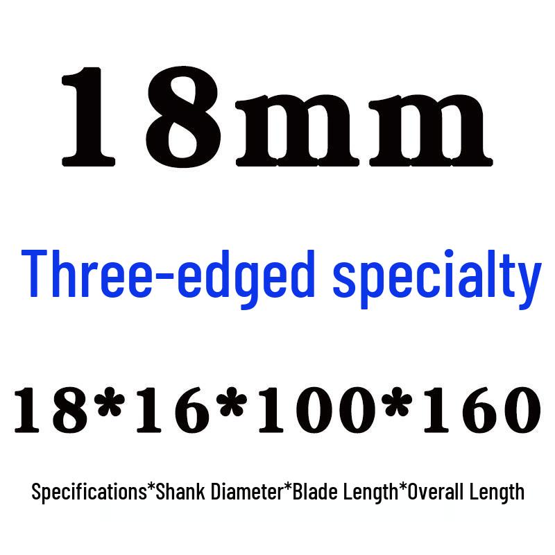Southwest 3-Flute End Mill with Three Straight Shanks - Sizes: 3 To 20mm