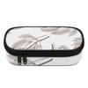 Pencil Bag Printed Durable Polyester Fabric Smooth Zipper with Mesh Pocket Removable Divider and Pen Slots for School and Study