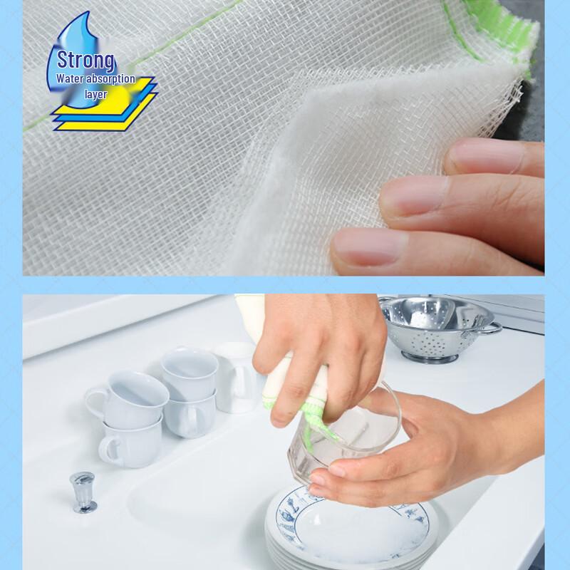 MIAOJIE 8-Layer Oil-Repellent Dishcloth