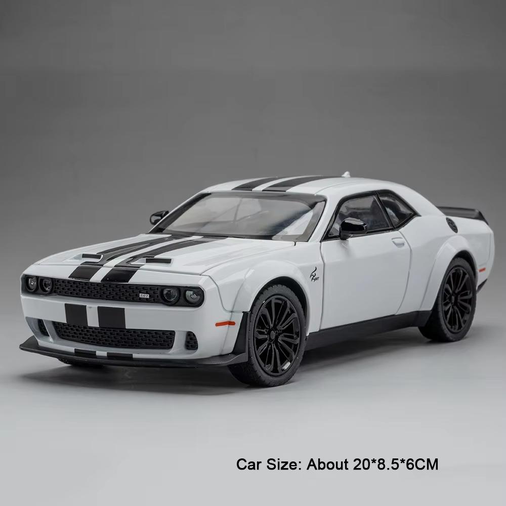 Skala 1:22 Challenger Srt Hellcat Na1 Modellauto Spielzeug Legierung Druckguss Sportwagen Rückziehmotor Supercar Spielzeug Ideales Ornament