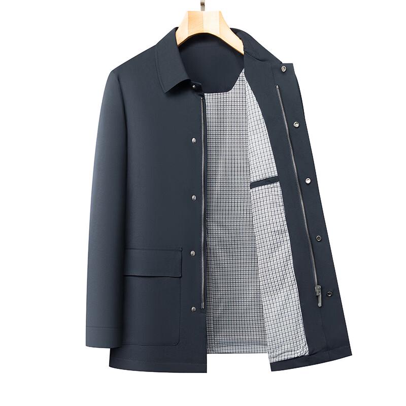 ROMON Men's Business Casual Lapel Jacket