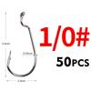 50pcslot Soft Worm Fishing Meredith Hooks High Carbon Steel Wide Super Lock Fishhooks Lure Softjerk Hooks 850 Fishing Tackle