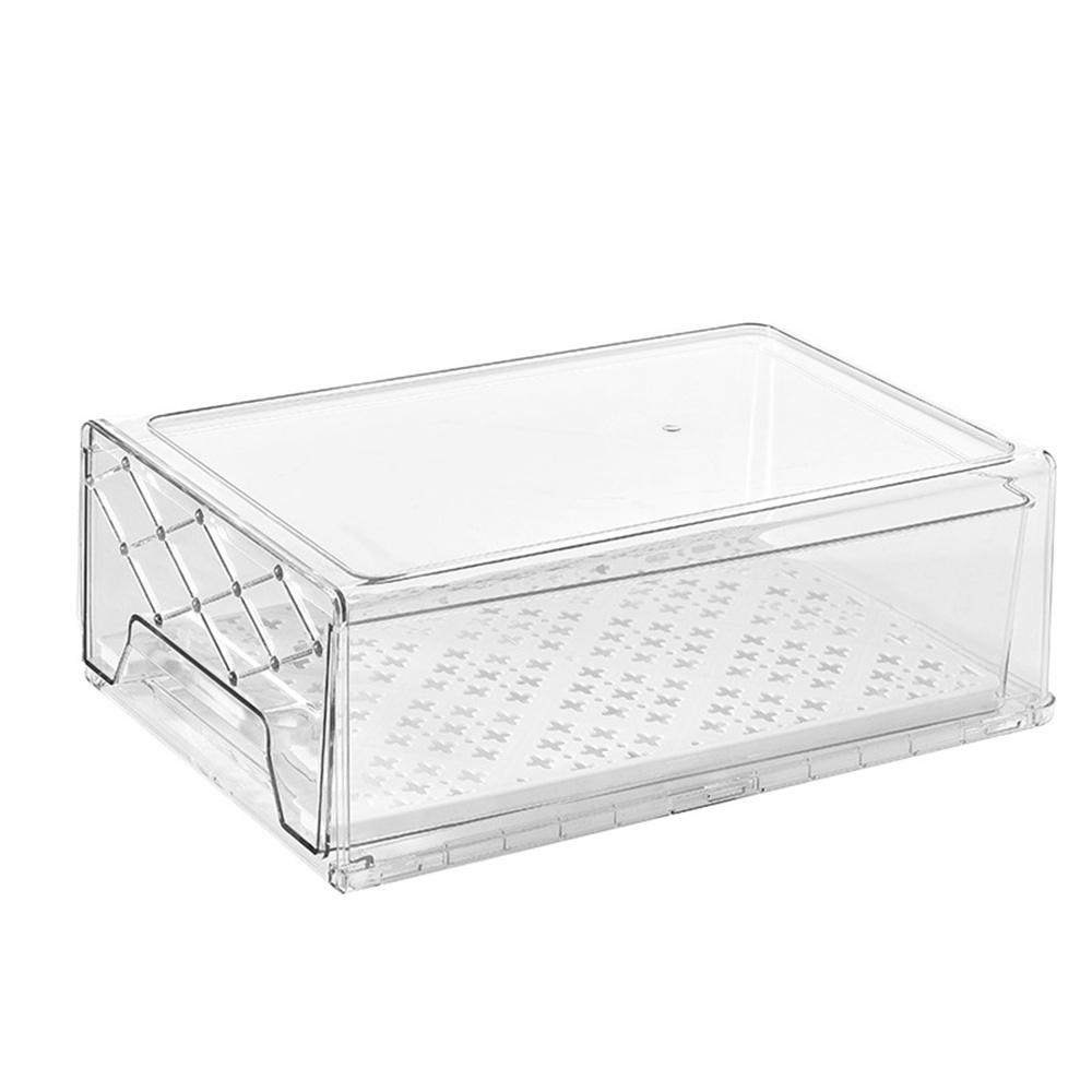 Fruit Preservation Box Refrigerator Storage Drawer Fresh Storage High Transparency Boxes Refrigerator Storage Box Crisper Cans