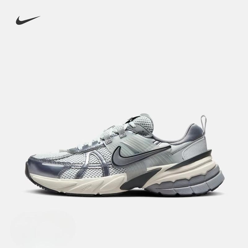 Nike Women's Reflective Decorated Running Shoes - Summer Retro Style - Breathable NIKE V2K RUN FD0736